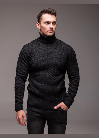 Черный демисезонный гольф свитер-вязка Vakko