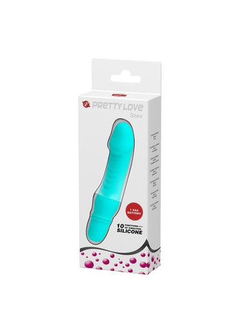 Мини вибратор голубой Stev Pretty Love (297397039)