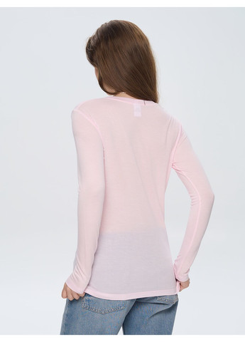 Жіночий лонгслів з тонкої віскози білого кольору ТМ РОЗА Роза (360750979)