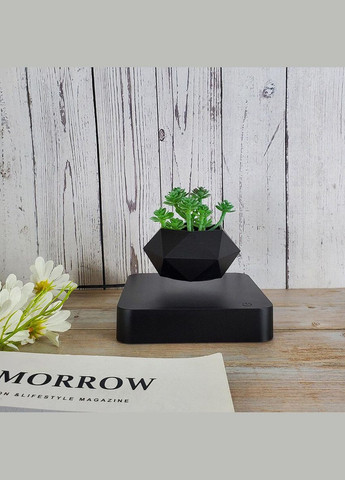Магнитный левитирующий горшок для растений HCNT Magnetic Levitating Pot M10-GW4 Black No Brand (340405022)