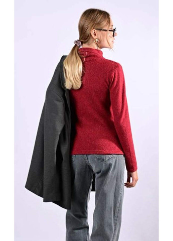 Бордовый зимний гольф женский бордовый Trendy