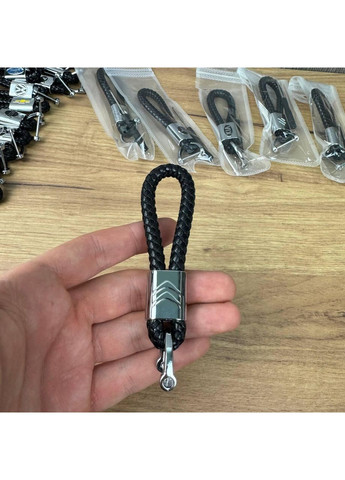 Автомобильный брелок ремешок плетеный кожаный универсальный ключевой чехол ProDobro Citroen (363260170)