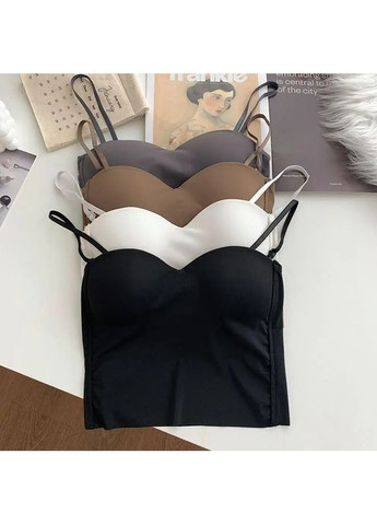 Жіночий стильний безшовний топ Силует, Базовий топ майка, Комфортний одяг на щодень No Brand топ Силует чорний (351865501)