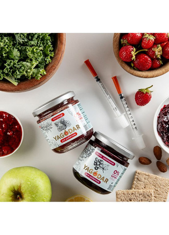 Набор джемов для диабетиков на пектине Черная смородина 4 шт (2333380385) YAGODAR (361785049)