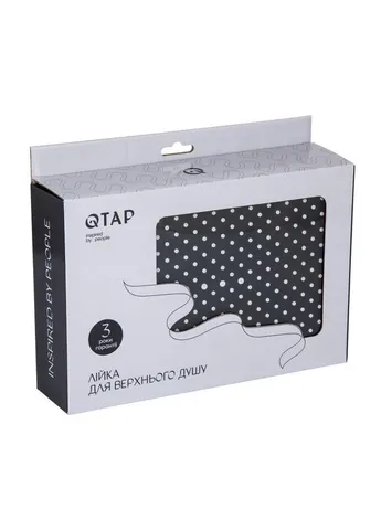 Лійка для верхнього душу Hlavova 300x200 мм прямокутна QTHLA107BLM45783 Black Matt Qtap (397570754)