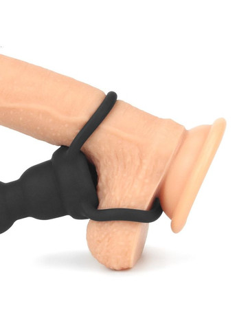 Страпон для анального сексу з вібрацією "Vibrating Rock Balled Double Prober" Lovetoy (302671046)