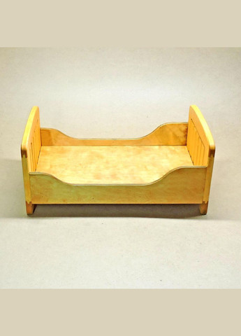 Кровать для кукол из дерева Эсмеральда карри (КРТ-000402) No Brand (328605893)