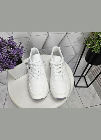 Кроссовки белые на тракторной подошве классика No Brand белые (322650759)