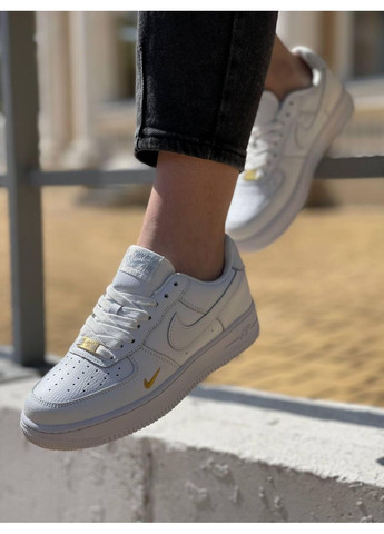 Білі Осінні кросівки чоловічі nike air force white найк аір форс 1 преміум No Brand