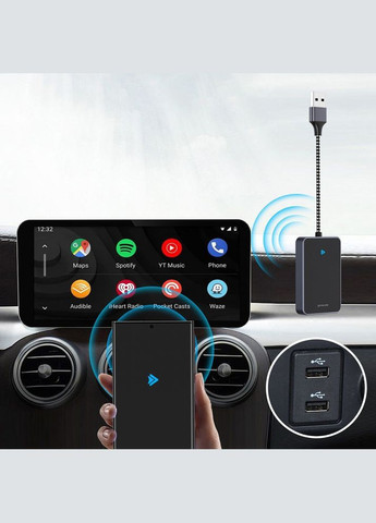 Беспроводной адаптер AA01 Wireless Car Adapter black Proove (298617034)