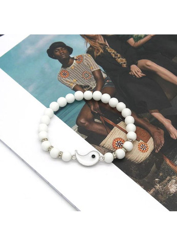 Браслети парні інь-янь з шунгіту вулканічного каменю для закоханих дві половинки чорне і біле Тай цзи No Brand (356677567)