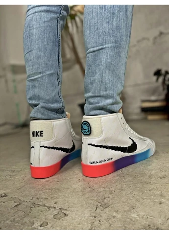 Цветные демисезонные кроссовки мужские nike blazer have a good game v2 найк блейзер No Brand