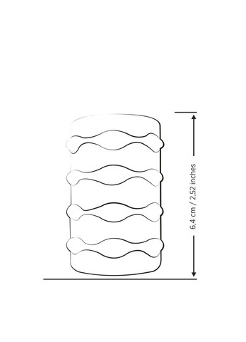 Мягкий мастурбатор Mosh Transparent, двусторонний, сквозной, для пар и минета Romp (366876374)