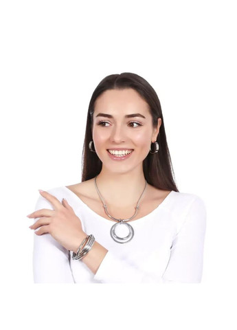 Жіночі сережки кільця широкі глянцеві SINSERA MKSA13-00150 Sincera (369153920)