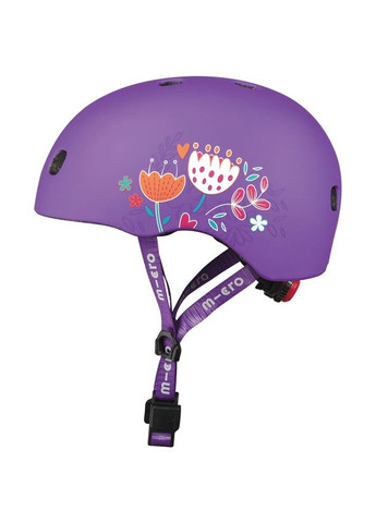 Захисний шолом, 48-53 см, фіолетовий з квітами () Micro AC2137BX (328261303)