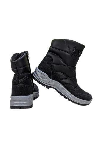 Черные повседневные зимние сапоги мужские Paolla