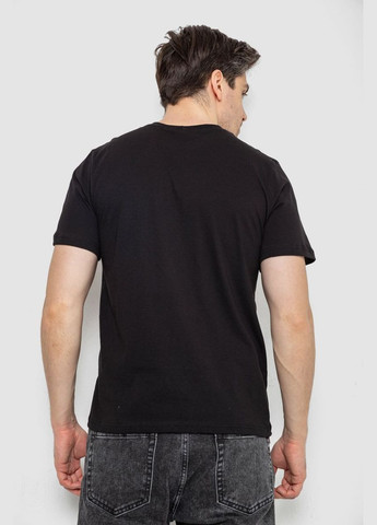 Черная футболка мужская с принтом, 241r1901 Ager