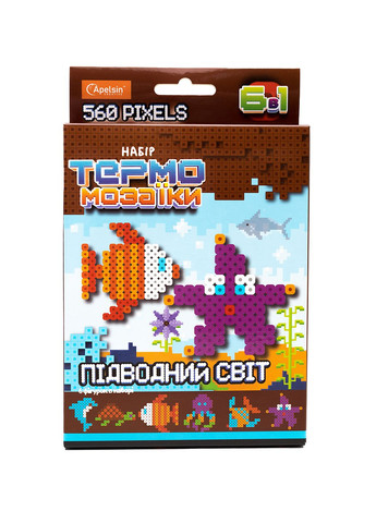 Набір для творчості "Набір термомозаїки 6 в1" колір різнокольоровий ЦБ-00238176 Издательство "Апельсин" (289977729)