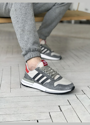 Кросівки жіночі і чоловічі Adidas ZX 500 grey | Адідас ZX 500 сірі No Brand сірі демісезони (307397810)