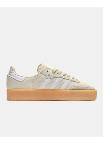 КРОСІВКИ ЖІНОЧІ ADIDAS SAMBA WONDER WHITE SILVER METALLIC АДІДАС САМБА No Brand бежеві демісезони (367171786)