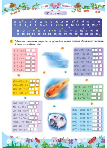 Математика. Летняя тетрадь. С 3 в 4 класс Підручники і посібники (397036579)