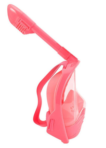 Детская маска для плавания + водонепроницаемый чехол Полнолицевая панорамная GTM (X/S) Розовая с креплением для камеры Pink Free Breath (272798740)