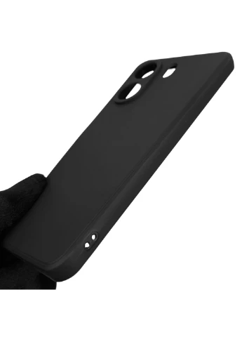 Чохол для Redmi 13C однотонний з квадратними гранями із захистом камери на сяомі редмі 13с чорний Xiaomi (366022507)