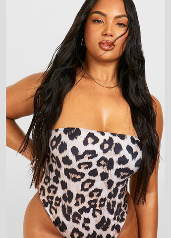 Чорний літній купальник суцільний суцільний Boohoo