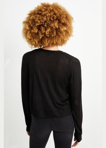 Черный демисезонный кардиган C&A