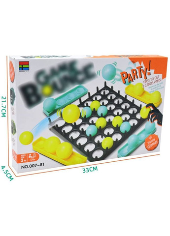 Настільна гра BOUNCE GAME для всієї родини та вечірок зі стрибаючим м'ячем, весела гра з м'ячем, гра-стрибун No Brand (362453331)