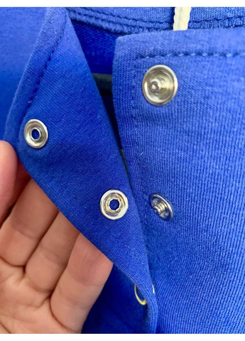 Синее синее платье вышиванка колоски для девочки теплая двунитка No Brand (362039216)