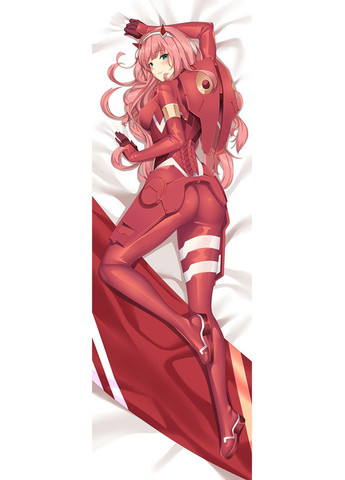 Дакимакура 150 х 50 см Зеро Ту 02 Любимый во Франксе Zero Two In The Darling Franxx Подушка Viva (346057263)