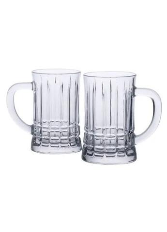 Набор пивных кружек 2 штуки по 530 мл из толстого стекла, прозрачный Yiwu (348431111)