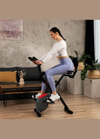 Велотренажер HS-3030X Apeks X-Bike сірий Hop-Sport (301538852)