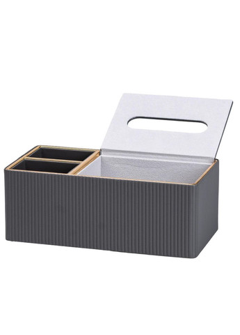 Салфетка-органайзер из эко-кожи 3 отделения 27*14*10.5 см Серый HP9191 No Brand (369966669)