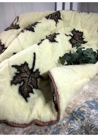 Ковдра відкрита овеча вовна з 2-х сторін Клен Полуторна 145х210 55229 Moda (328391356)