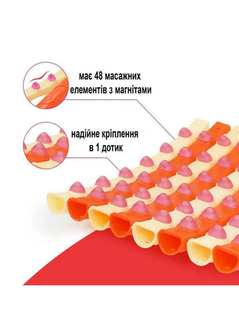 Обруч с массажными магнитными шариками Magnet Massage Hoop NE-F-50 No Brand (330606896)