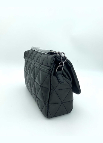 Черная женская стеганная сумка Обри с цепочкой среднего размера (sumochka-zhnocha-obr) WeLassie (342199586)
