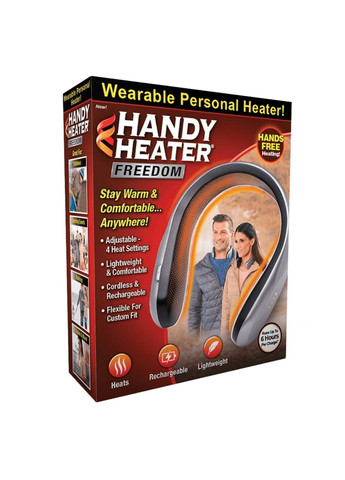 Портативная переносная грелка для шеи USB ABS Пластик Серая More Handy Heater (303777007)