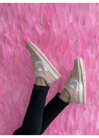 Розовые демисезонные кроссовки мужские nike dunk disrupt pink white 2 найк сб данк No Brand