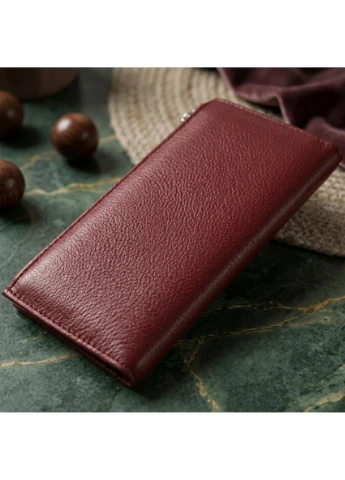 Стильный кожаный кошелек для женщин 19380 Темно-красный st leather (394030385)