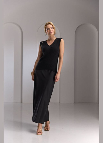 Жіночий трикотажний топ з V-вирізом (2744) Triko Bakh (334710537)