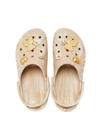 Светло-коричневые clog крокс платформа бая клог Crocs