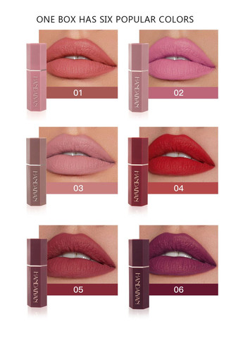 Матова помада Velvet Matte Lipstick 04 Scarlet Handaiyan (314933574)