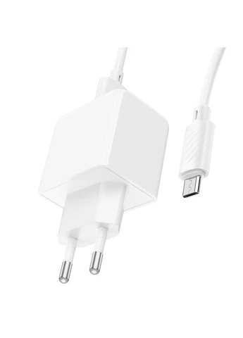 Мережевий зарядний пристрій з кабелем CS11A Ocean single port charger set(Micro) Білий Hoco (389206760)