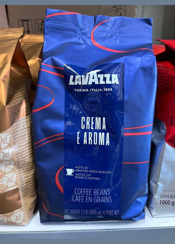 Кофе в зернах ☕️ "Crema e Aroma" 1 кг. Италия Lavazza (346049574)