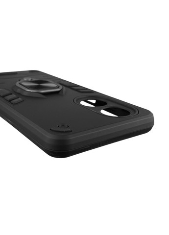 Чехол для телефона A58 (4G) бронированный с магнитным кольцом-держателем на оппо а58 4г чёрный Oppo (366230294)