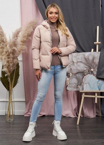 Бежева демісезонна куртка к-009 бежева SoulKiss k-009