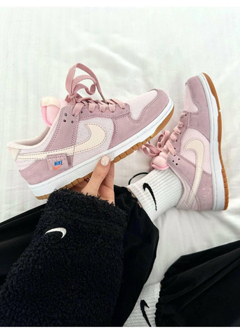 КРОСІВКИ ЖІНОЧІ NIKE SB DUNK LOW TEDDY BEAR PINK НАЙК СБ ДАНК No Brand рожеві демісезони (369390704)