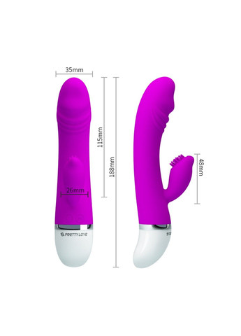 Вибратор - кролик с шипиками для клитора DAVID No Brand (284729036)